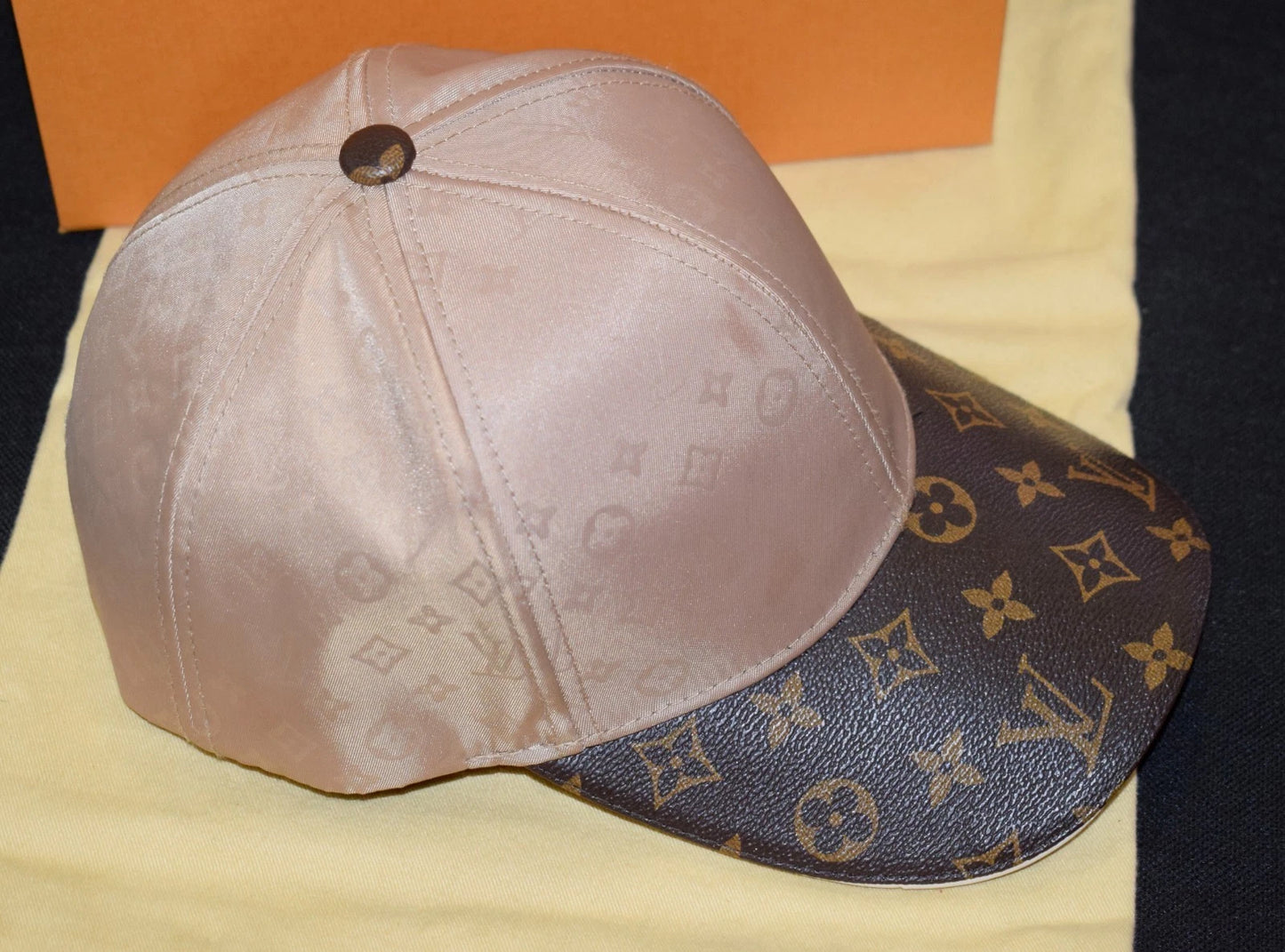 Authentic Louis Vuitton Beige Monogram LV Get Ready Baseball Cap