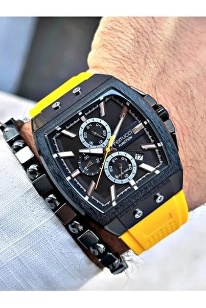 Ferrucci Stop watch yellow strap