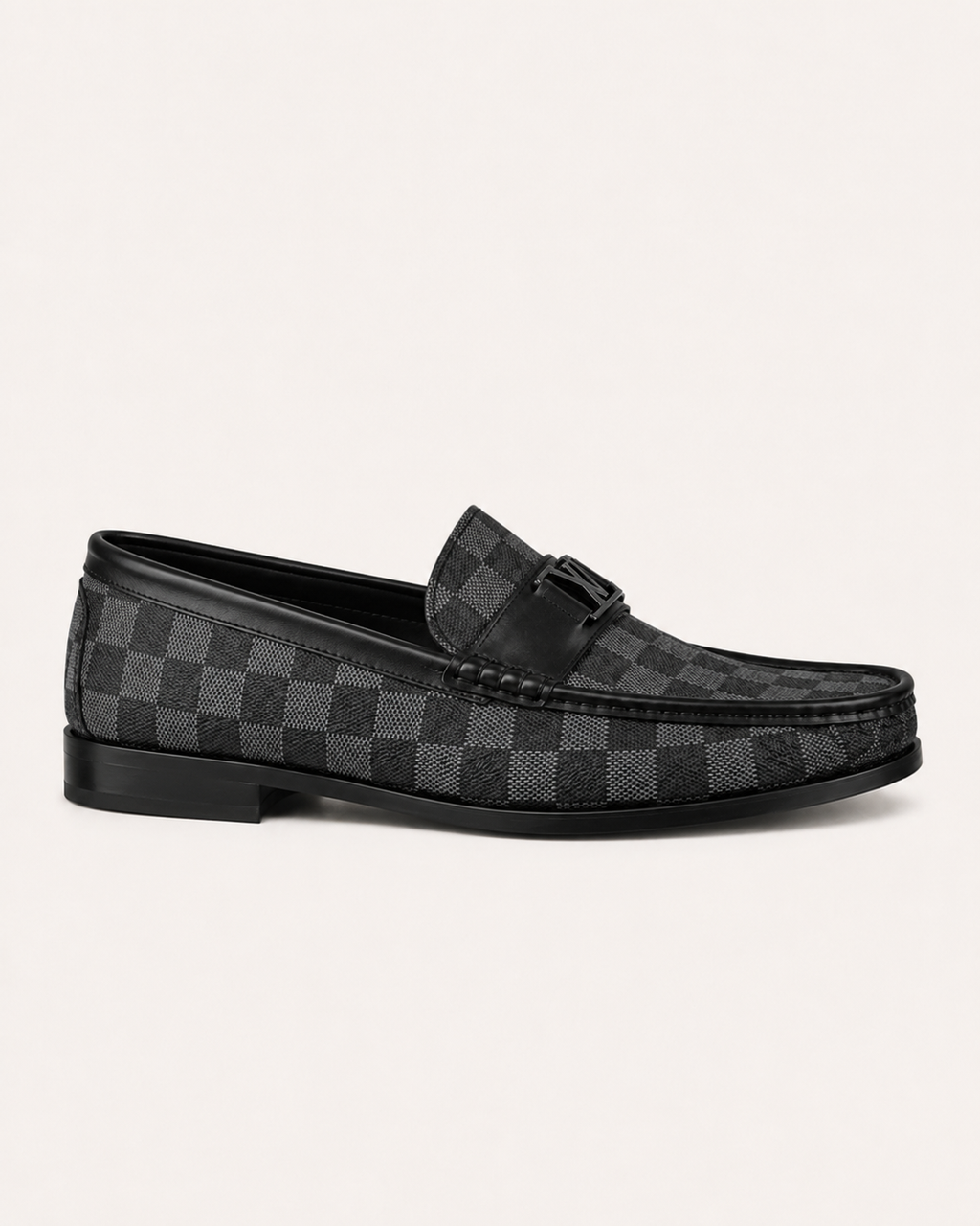A classic Louis Vuitton Iconic Damier Loafers