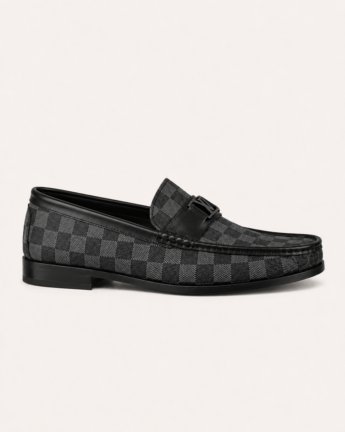 A classic Louis Vuitton Iconic Damier Loafers