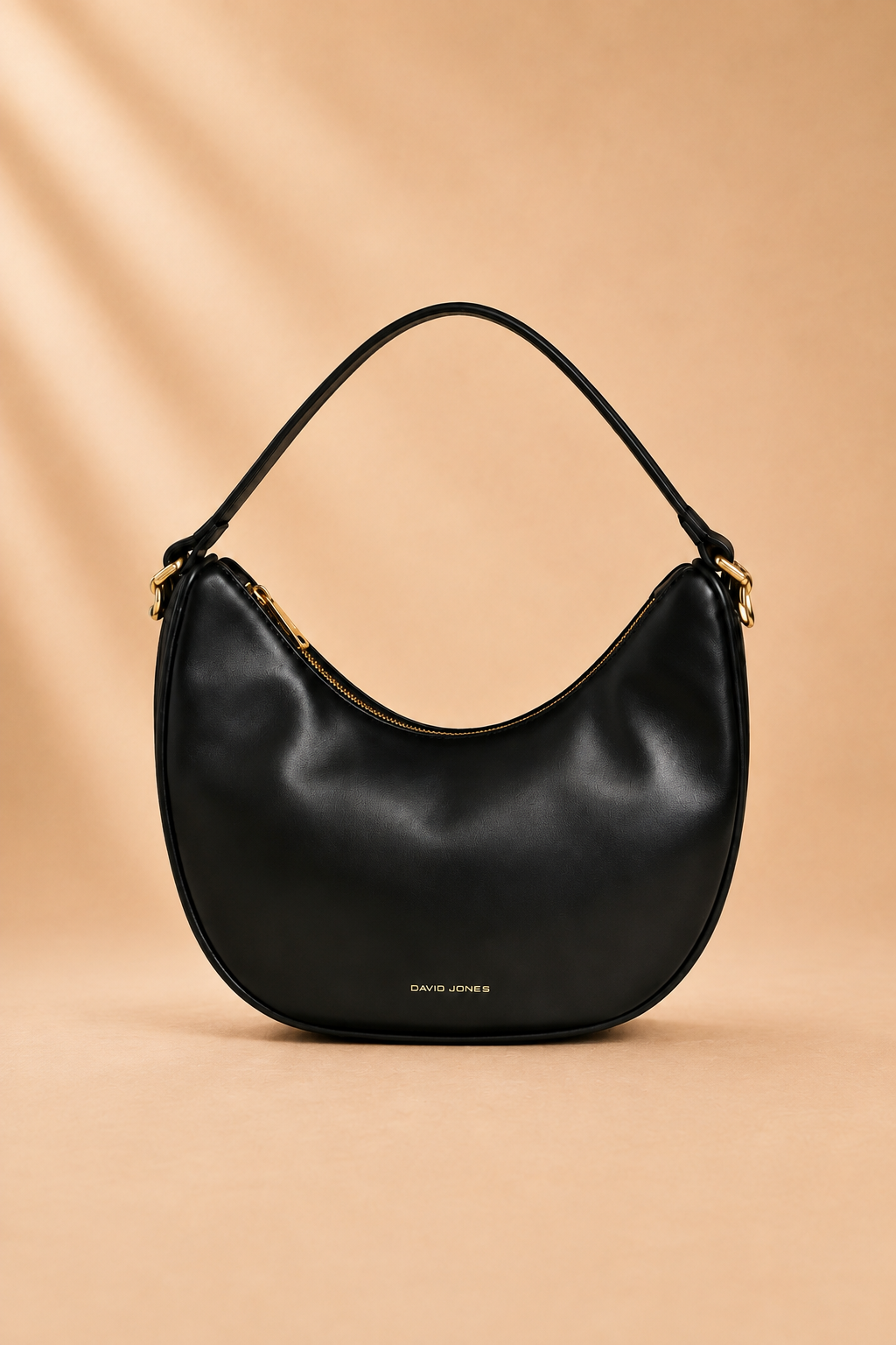 David Jones Women's Faux Leather Crescent Shoulder Bag