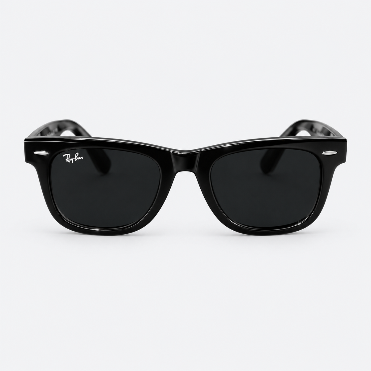 Ray-Ban Original Wayfarer Classic Sunglasses – Gloss Black Acetate Frame with G-15 Green/Black Lenses