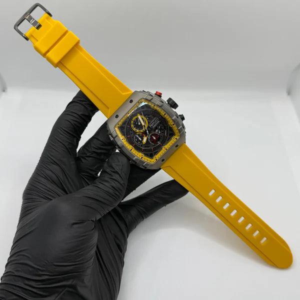 Ferrucci Stop watch yellow strap