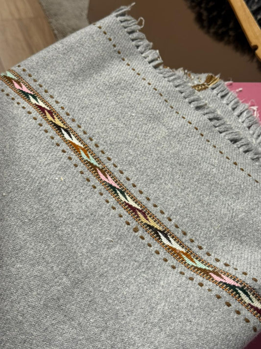 Light Grey Chitrali Patti