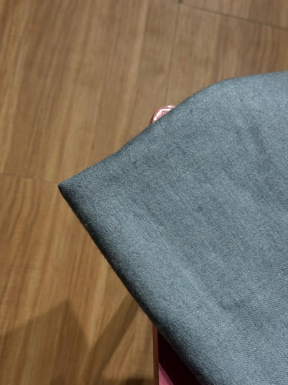 Blue-Grey Pattu with Woven Border