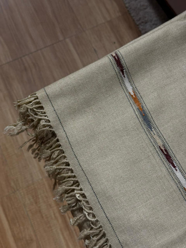 Fawn Coloured Peshawari Shawl