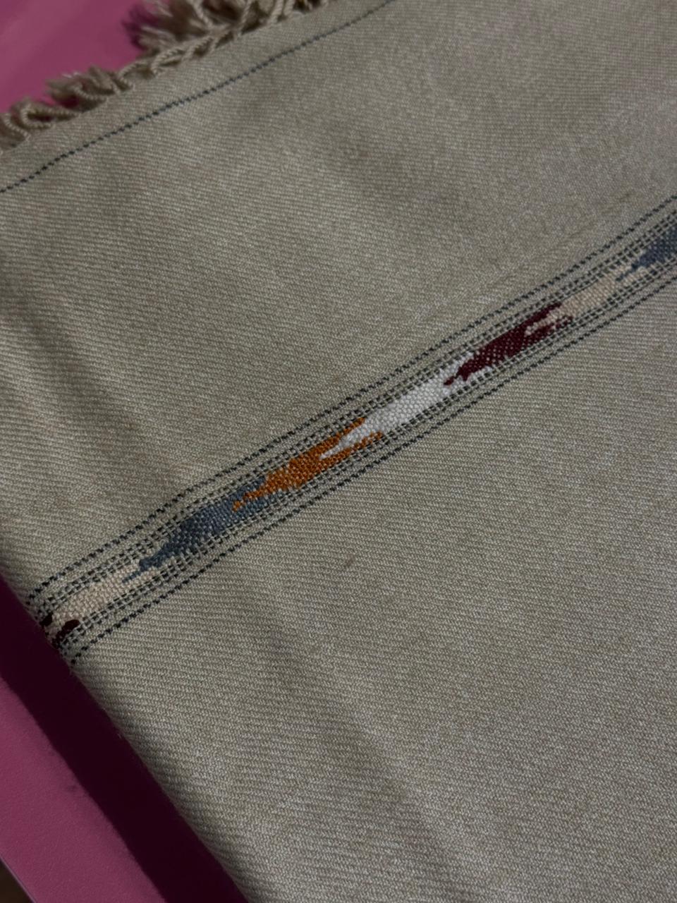 Fawn Coloured Peshawari Shawl