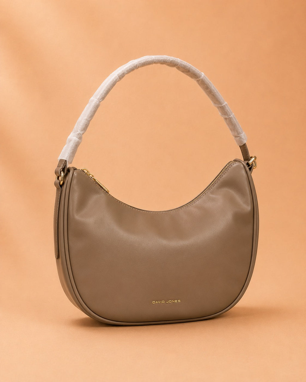 David Jones Women's Faux Leather Crescent Shoulder Bag