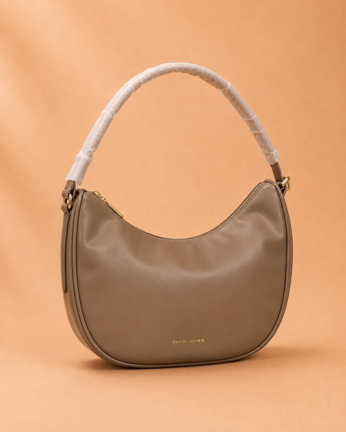 David Jones Women's Faux Leather Crescent Shoulder Bag