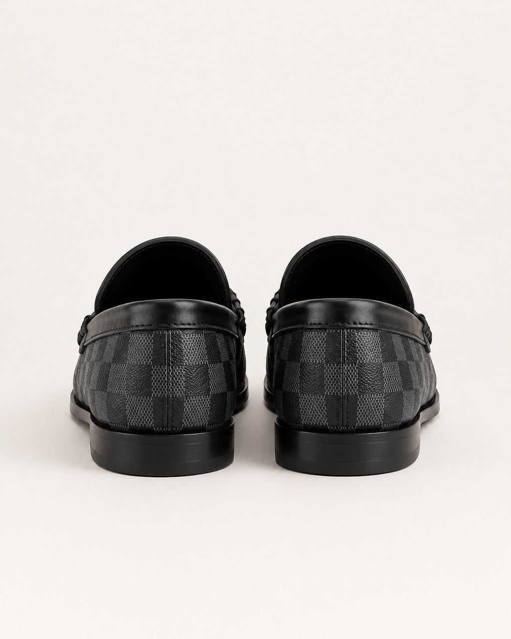 A classic Louis Vuitton Iconic Damier Loafers