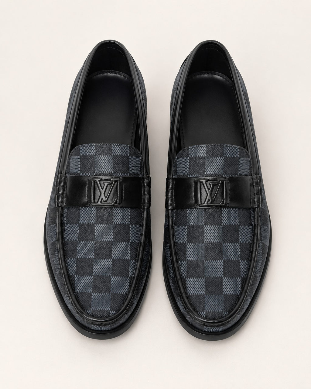 A classic Louis Vuitton Iconic Damier Loafers