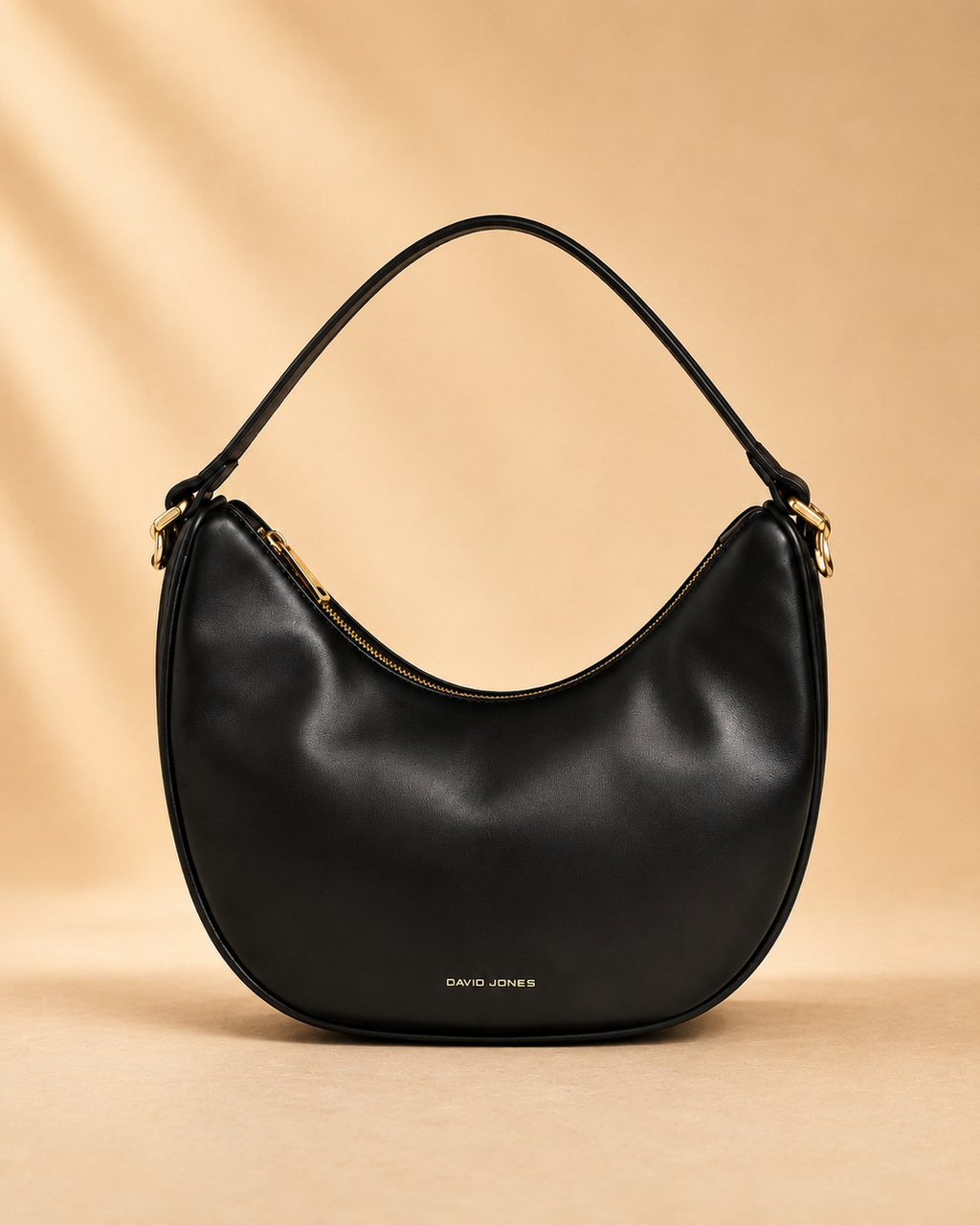 David Jones Women's Faux Leather Crescent Shoulder Bag