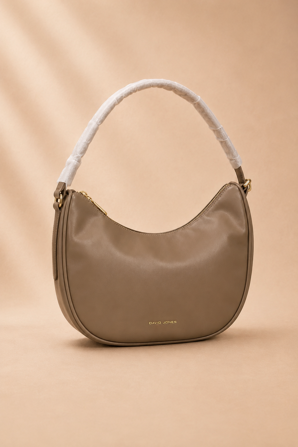 David Jones Women's Faux Leather Crescent Shoulder Bag