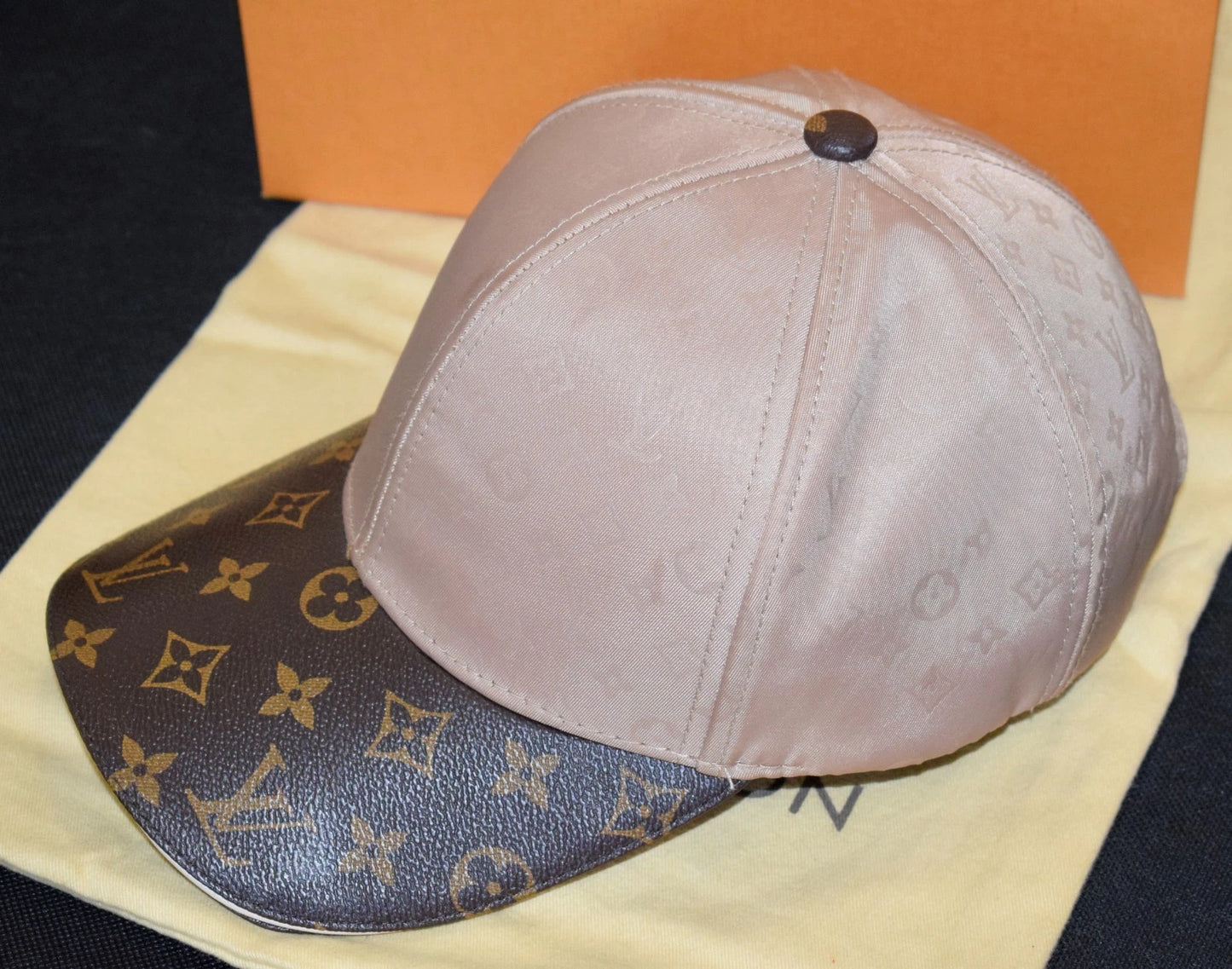 Authentic Louis Vuitton Beige Monogram LV Get Ready Baseball Cap