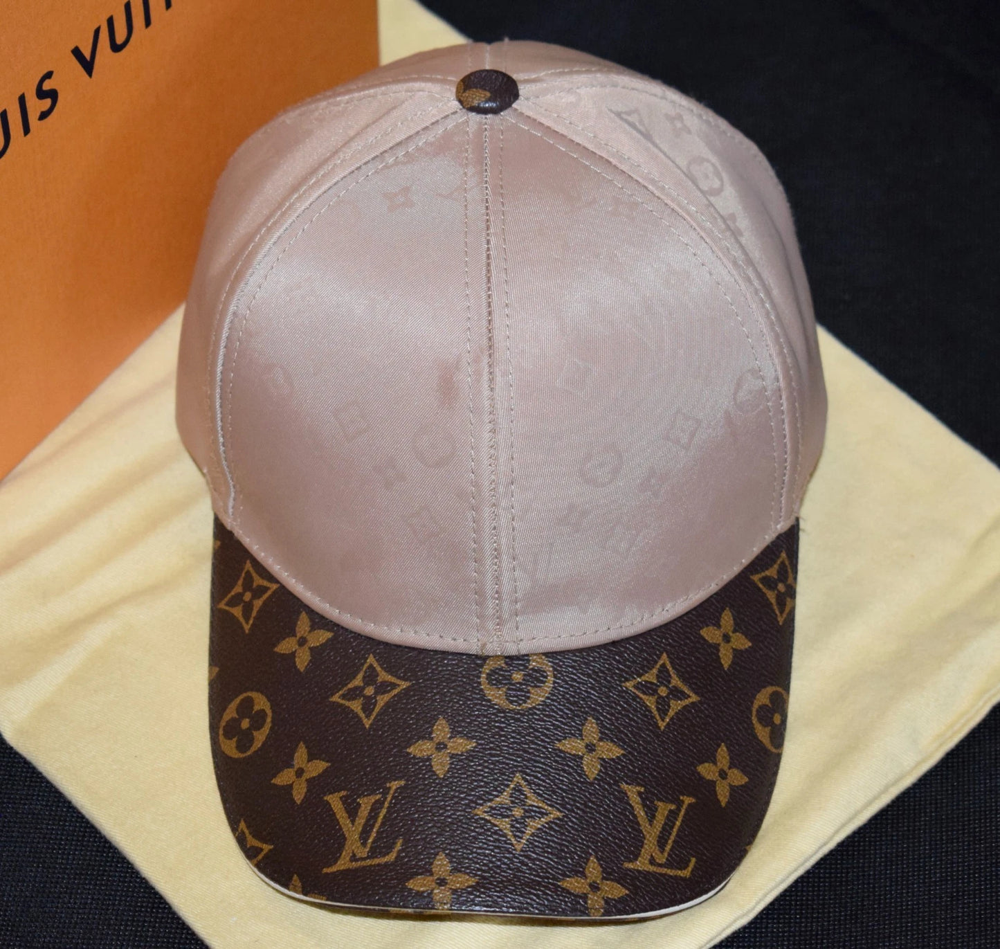 Authentic Louis Vuitton Beige Monogram LV Get Ready Baseball Cap