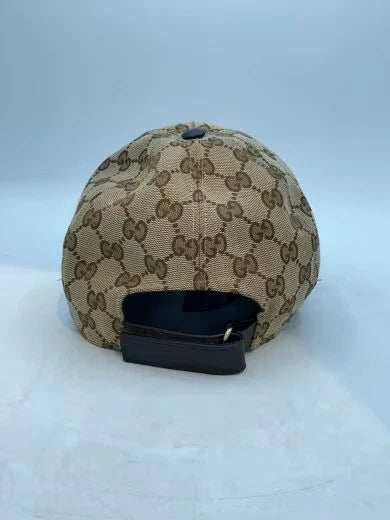 GUCCI GG Logo Cap/ Polyester/ CML/ All-Over Print/ Men's