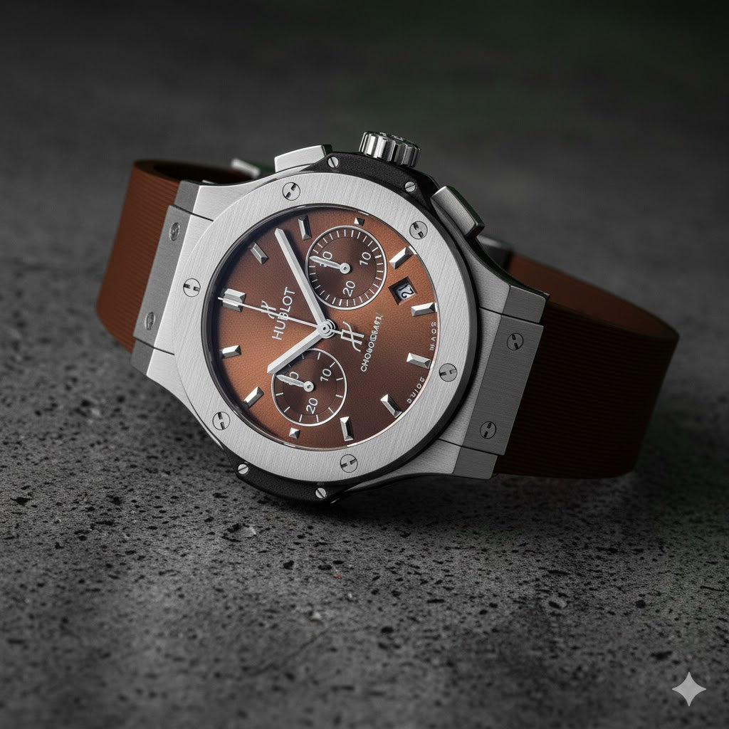 Hublot BIG BANG Brown silver