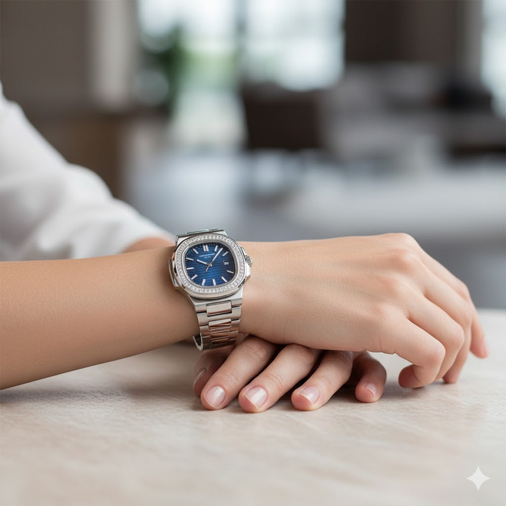 Nautilus Ruby Stones Automatic – Green Tiffany Blue – TTSWC132