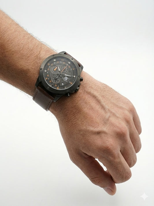 Stylish T5 Men's Black Chronograph